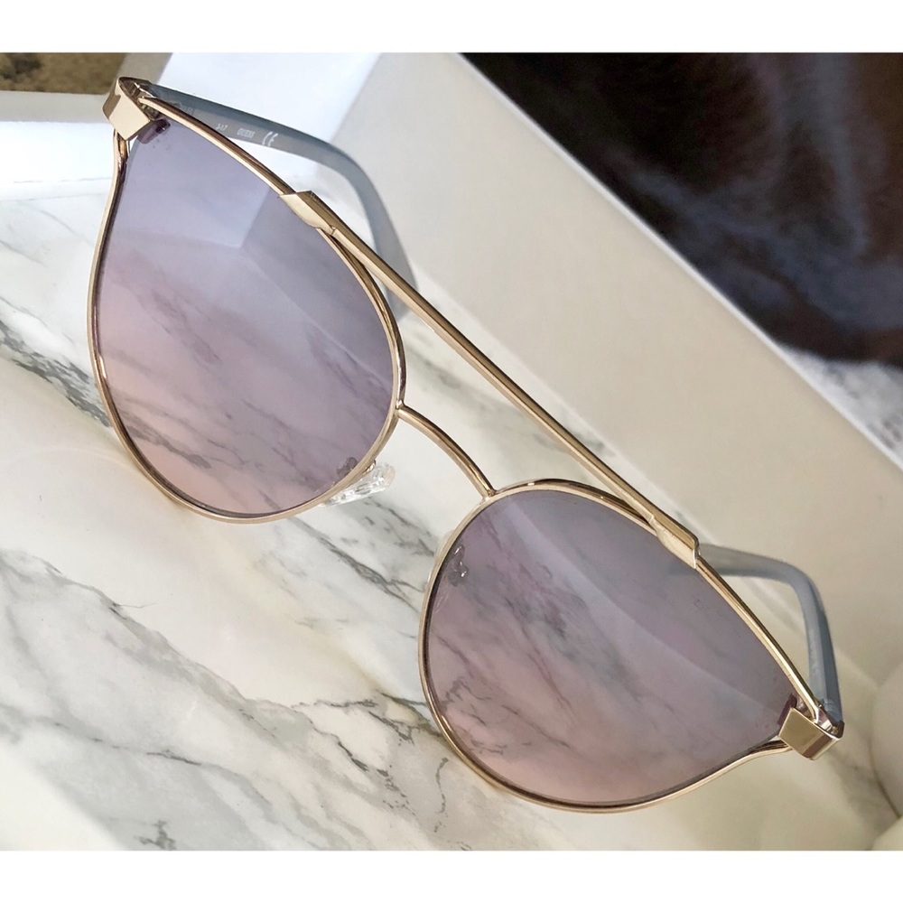 GUESS Light Gold and Grey Sunglasses!